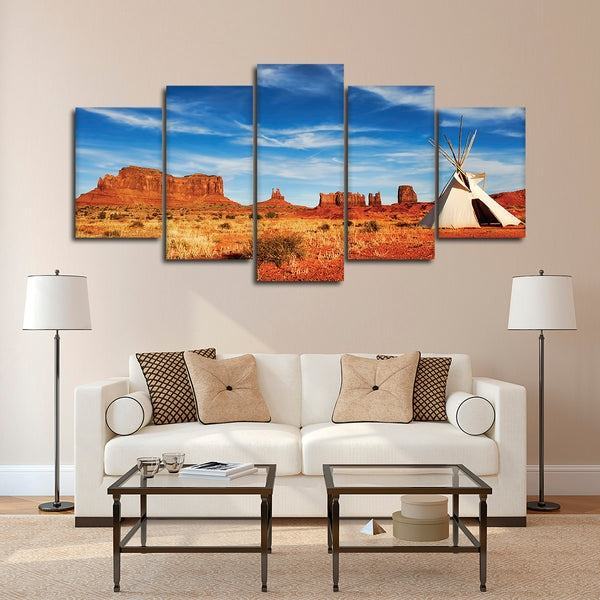 monument valley tipi leinwandbilder kunstdrucke rahmen