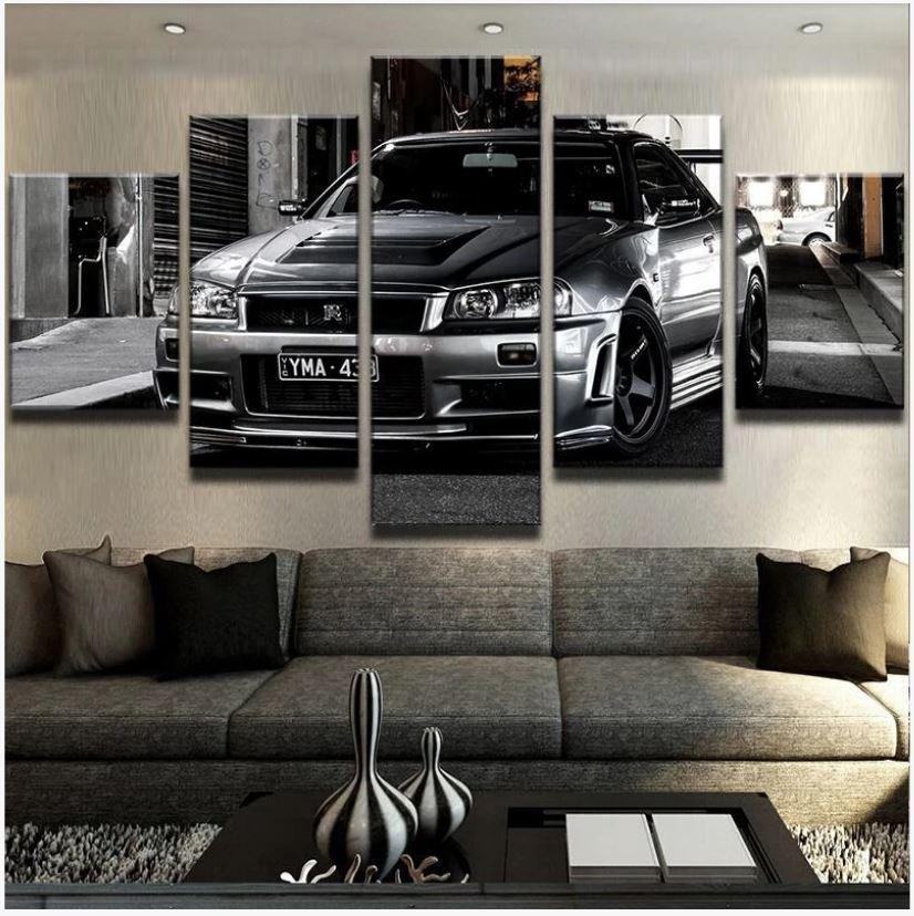 nissan skyline gtr leinwandbilder kunstdrucke rahmen