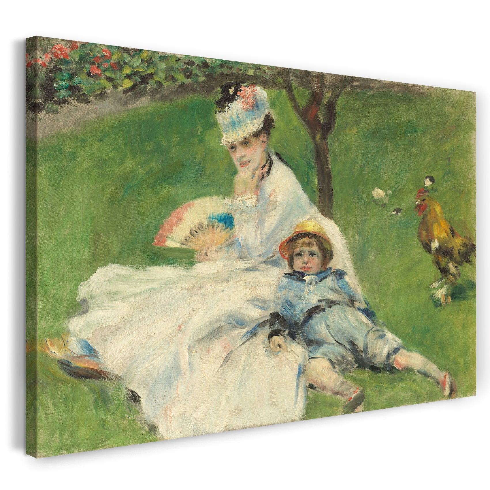 leinwandbild claude monet madame monet mit ihrem sohn 1874