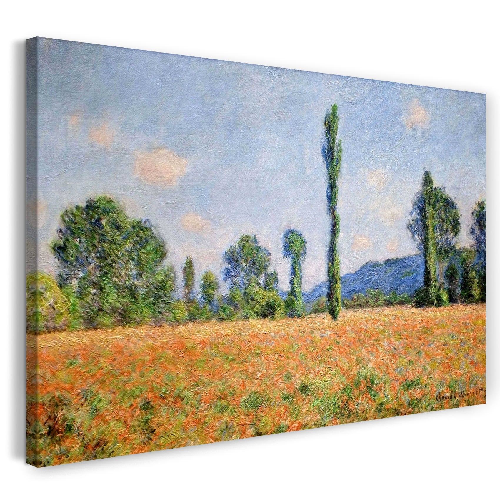 leinwandbild claude monet mohnfeld giverny