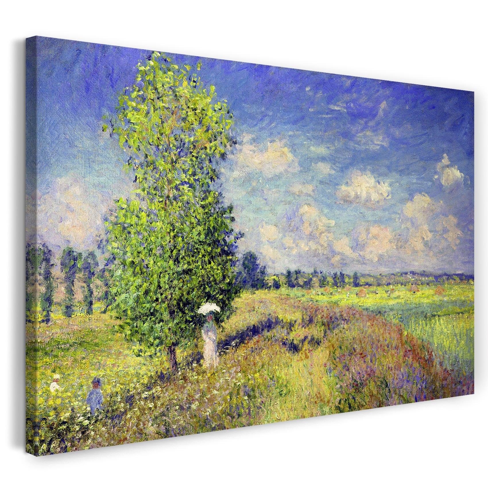 leinwandbild claude monet mohnfeld im sommer