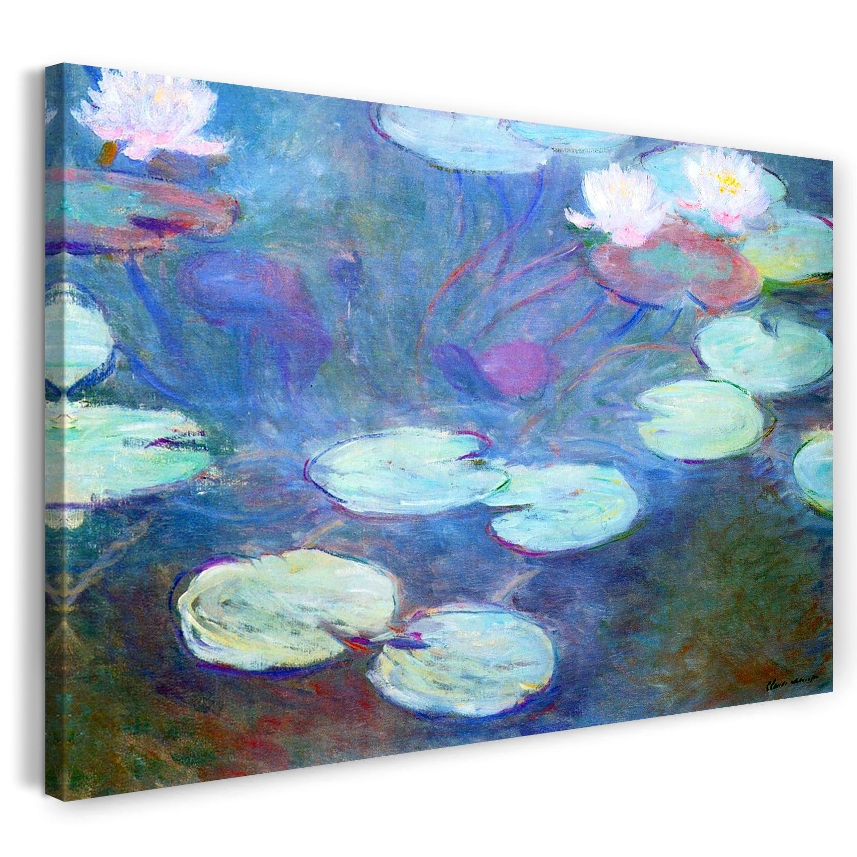 leinwandbild claude monet seerosen pink