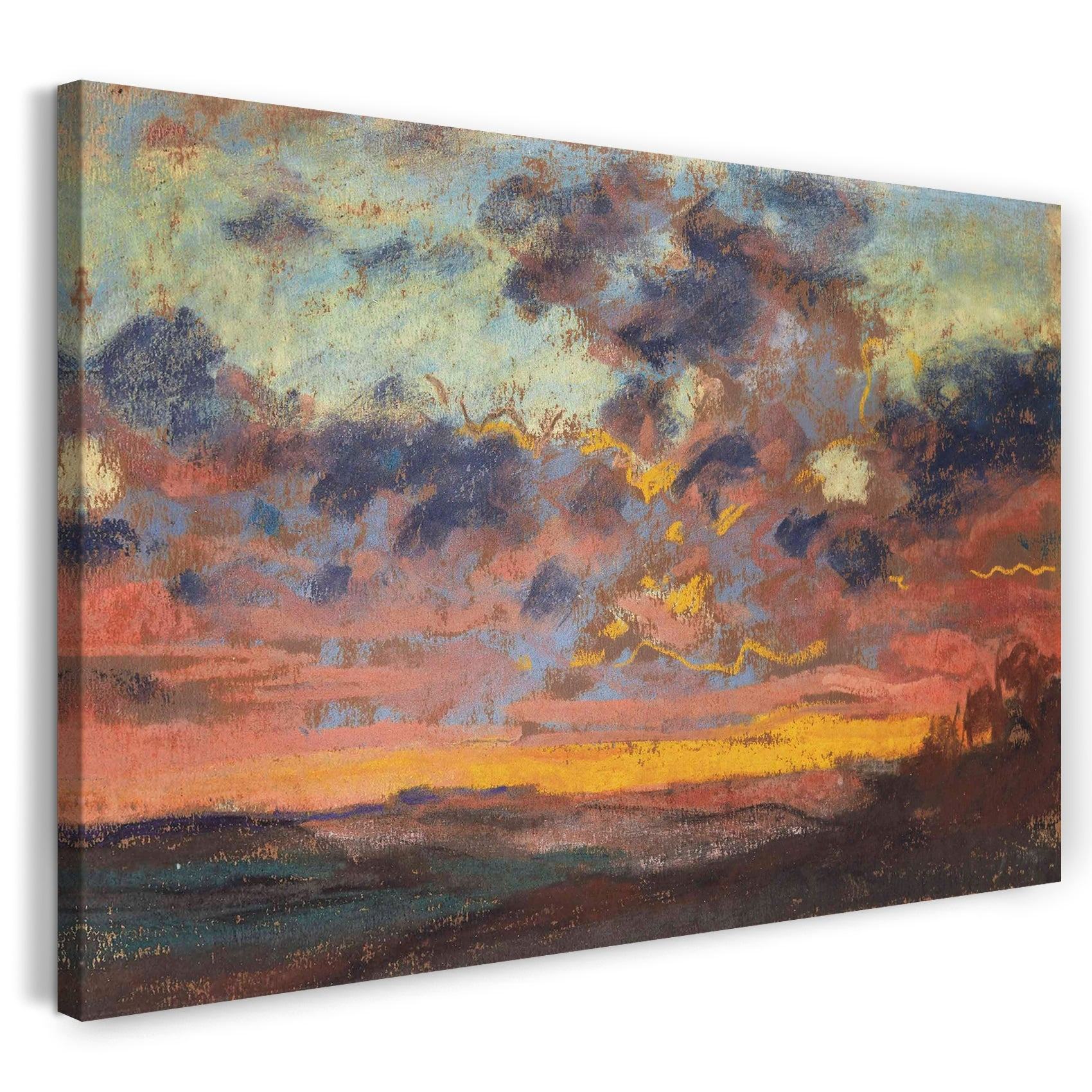 leinwandbild claude monet sonnenuntergang