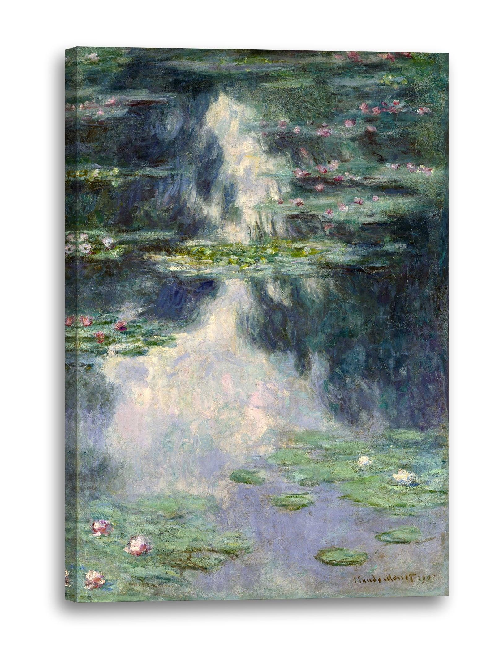 leinwandbild claude monet teich mit seerosen