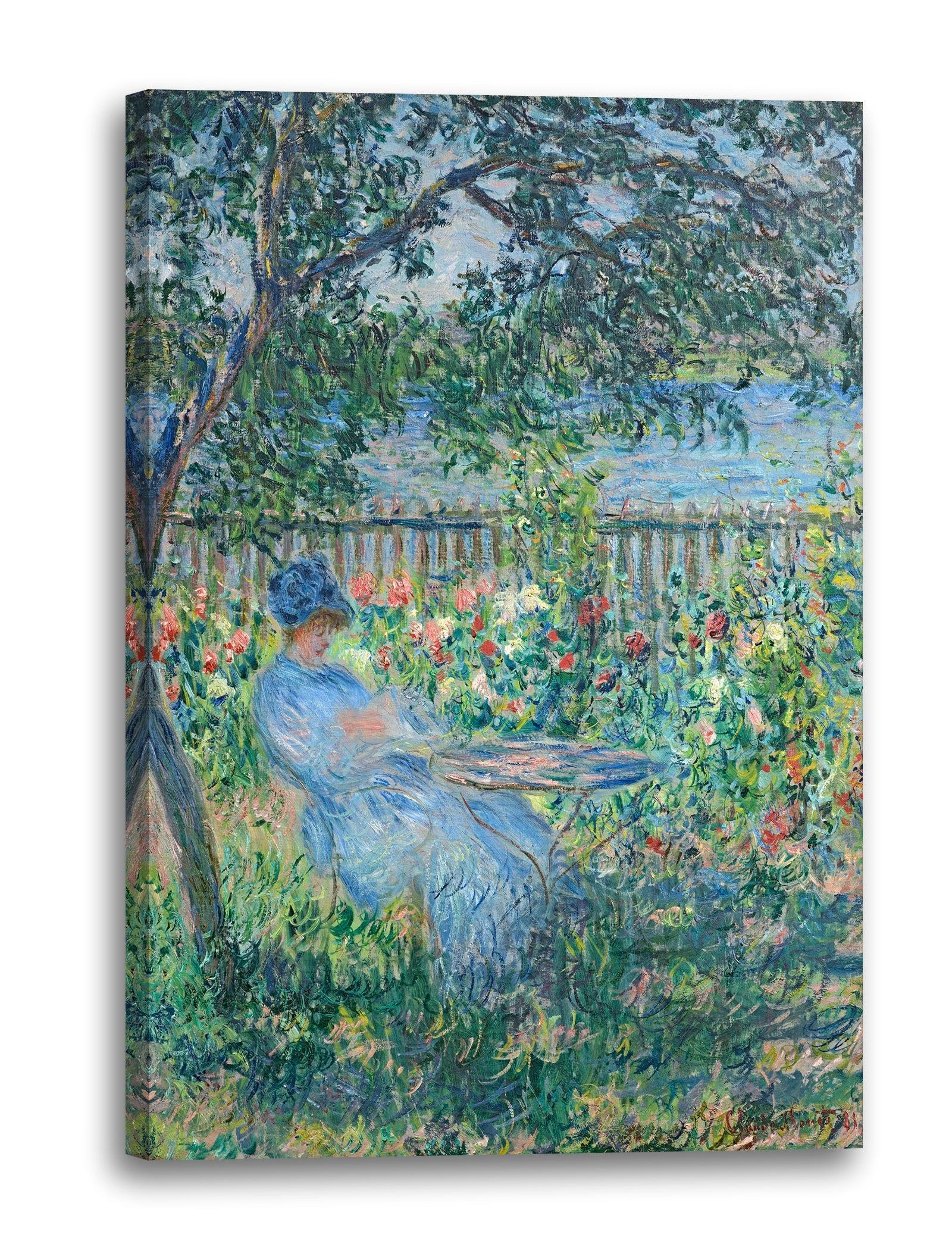 leinwandbild claude monet terrasse in vetheuil