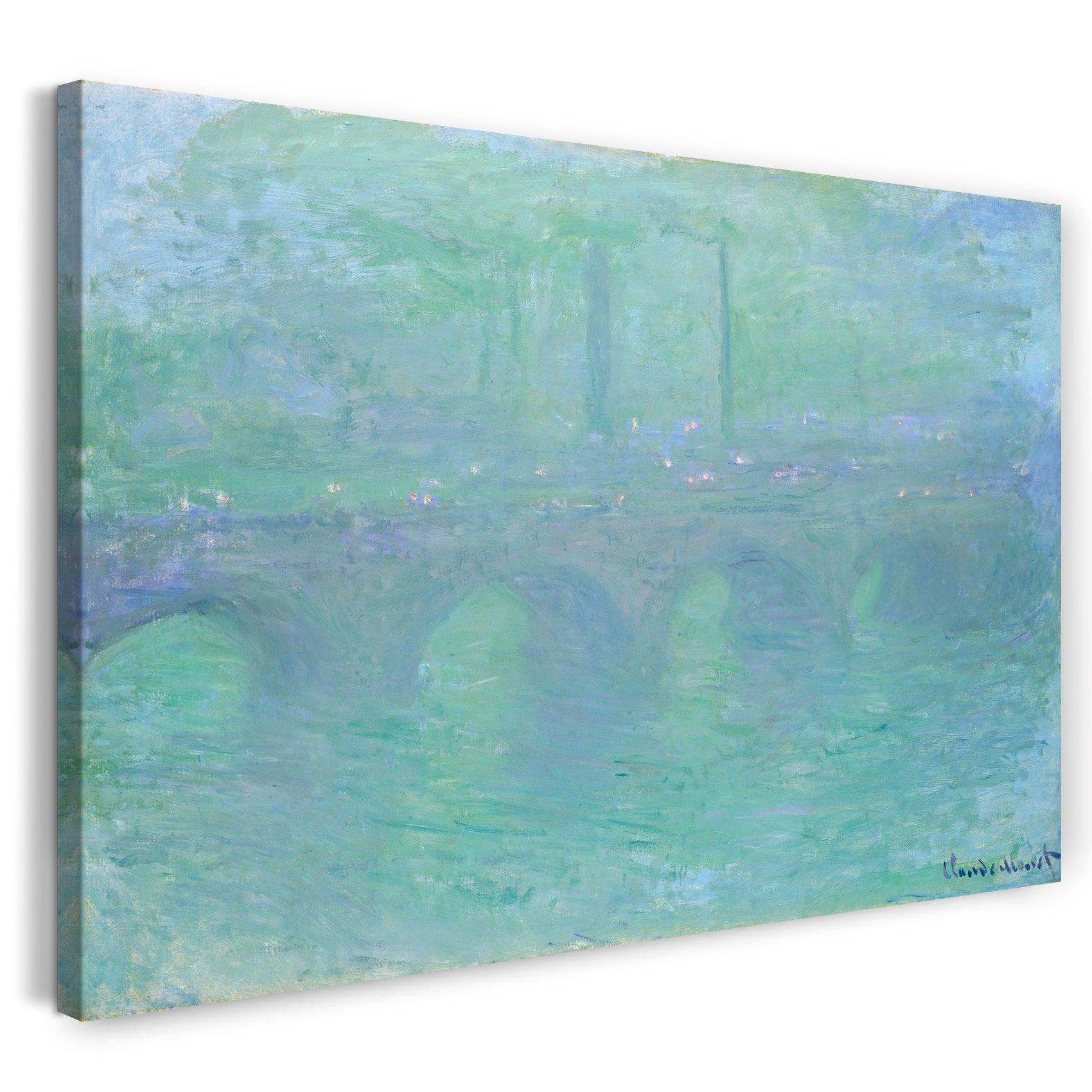 leinwandbild claude monet waterloo brcke london bei abenddmmerung 1904