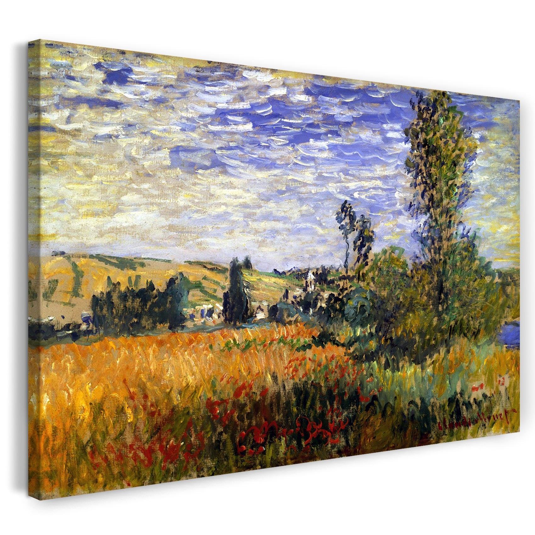 leinwandbild claude monet weg durch die mohnfelder ile saint martin