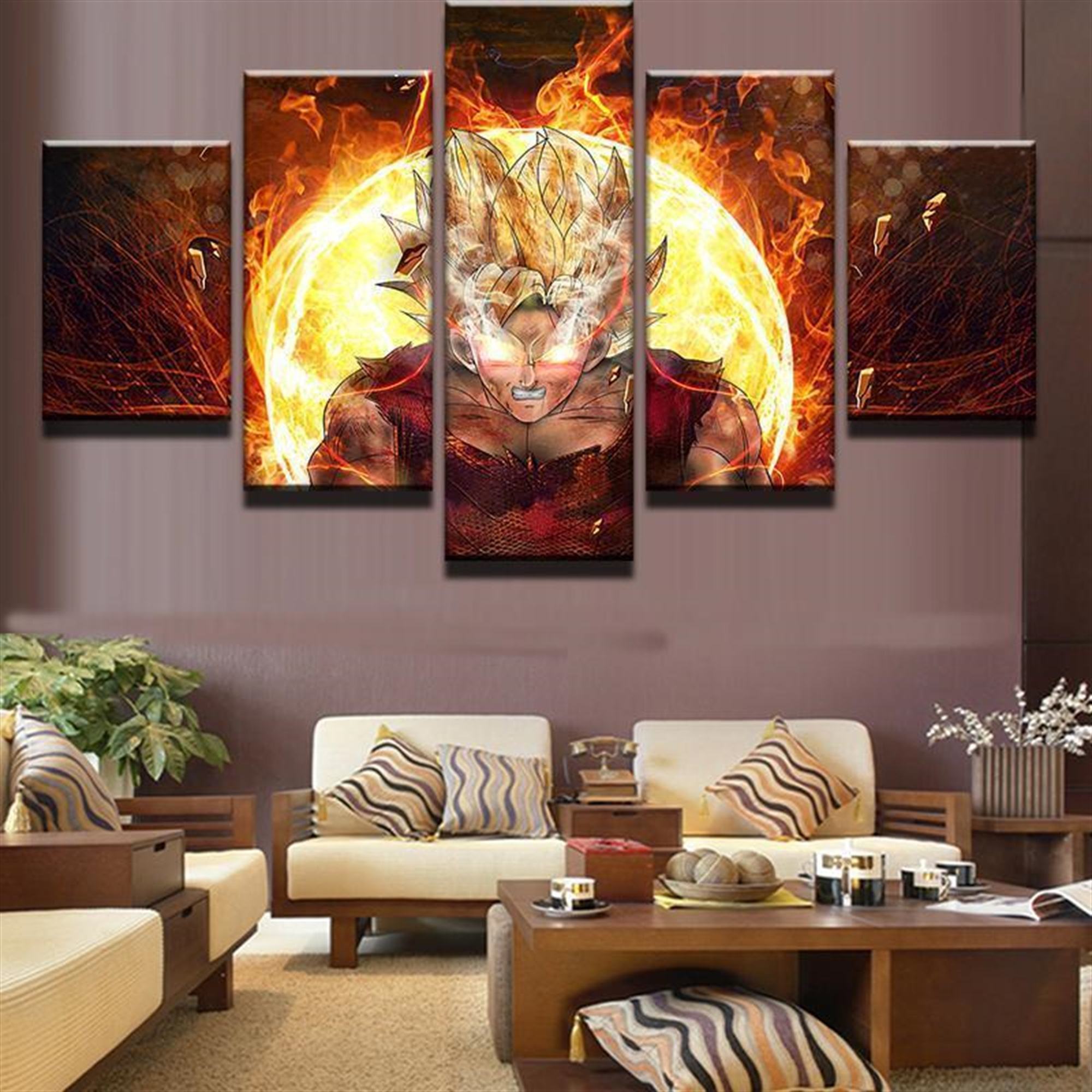 super saiyan goku dragon balls anime leinwandbilder kunstdrucke rahmen