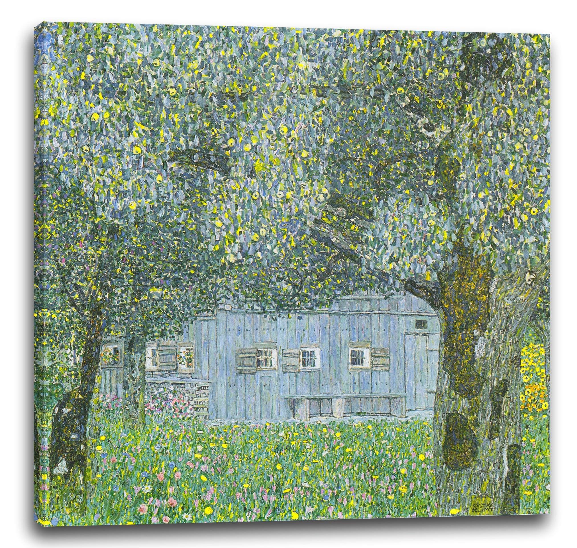 leinwandbild gustav klimt obersterreichisches bauernhaus