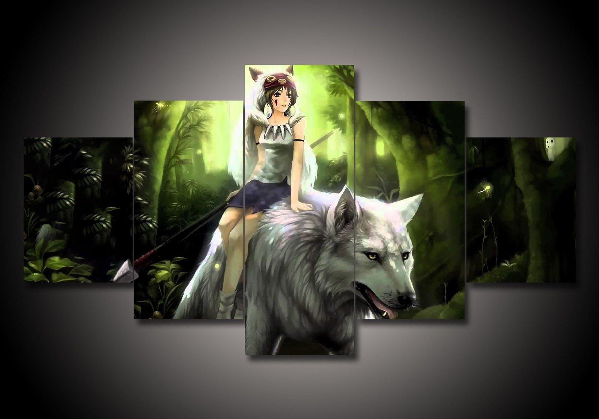 princess mononoke anime leinwandbilder kunstdrucke rahmen