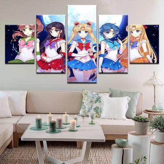 sailor moon anime leinwandbilder kunstdrucke rahmen