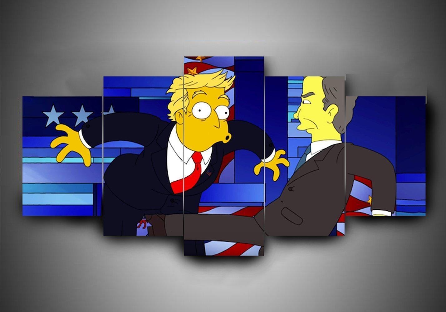 the simpsons 1 karikatur leinwandbilder kunstdrucke rahmen