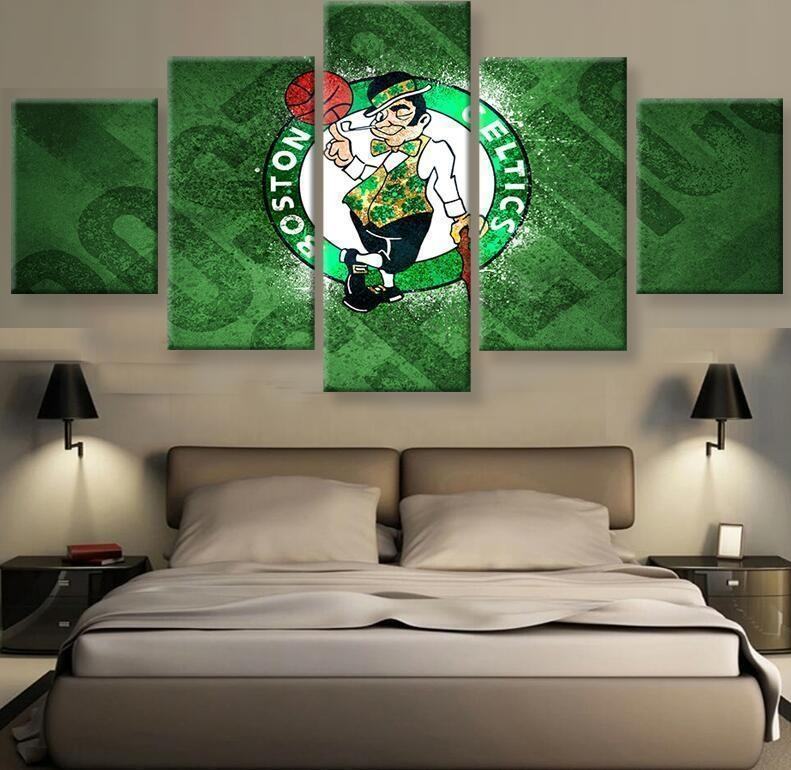 boston celtics team logo poster 2 nba basketball leinwandbilder kunstdrucke rahmen