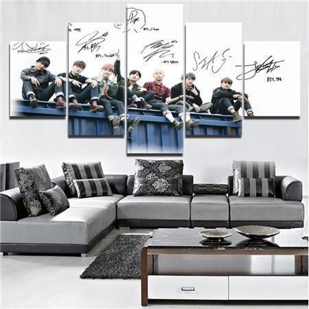 bts band 9 celebrity leinwandbilder kunstdrucke rahmen