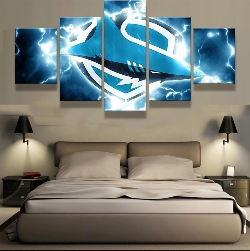 cronulla sharks nrl football leinwandbilder kunstdrucke rahmen