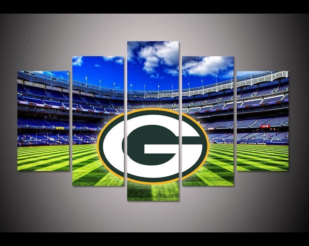 green bay packers stadium logo football leinwandbilder kunstdrucke rahmen