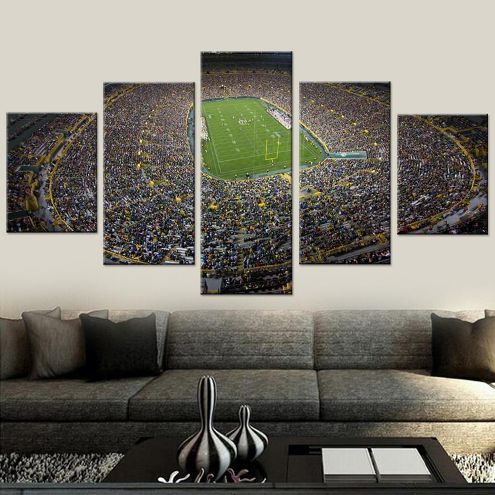 green bay packers stadium sport leinwandbilder kunstdrucke rahmen