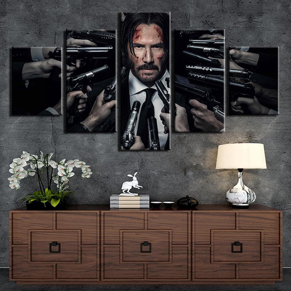 john wick painting poster movie leinwandbilder kunstdrucke rahmen