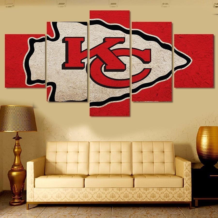 kansas city chiefs logo poster 8 football leinwandbilder kunstdrucke rahmen