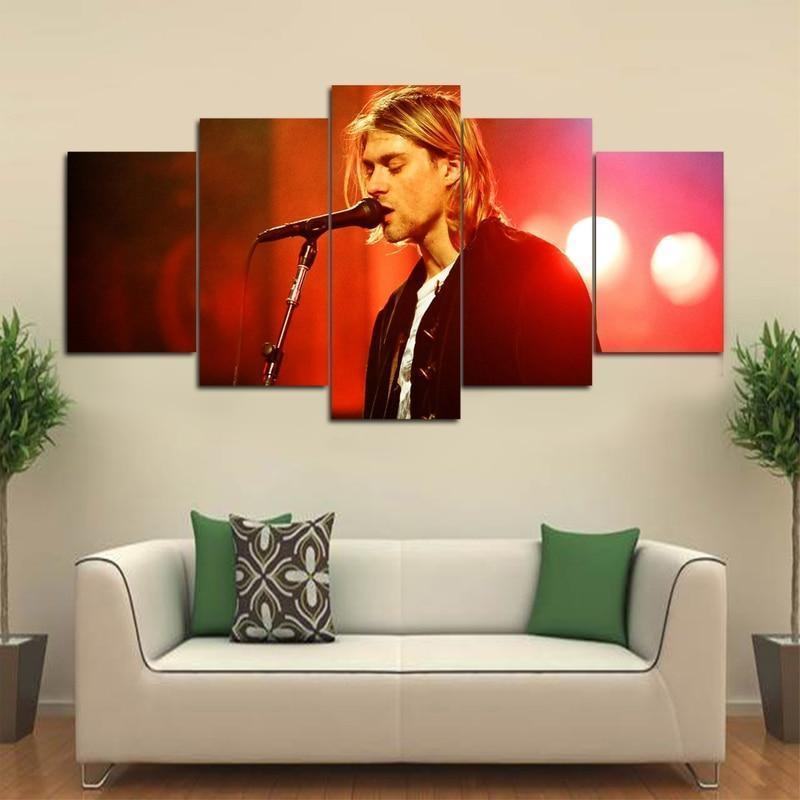 kurt cobain 2 leinwandbilder kunstdrucke rahmen