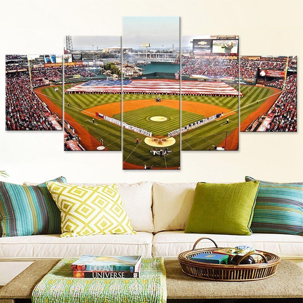 los angeles angels stadium baseball leinwandbilder kunstdrucke rahmen