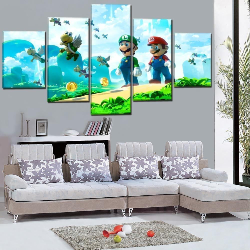 mario poster 1 game leinwandbilder kunstdrucke rahmen