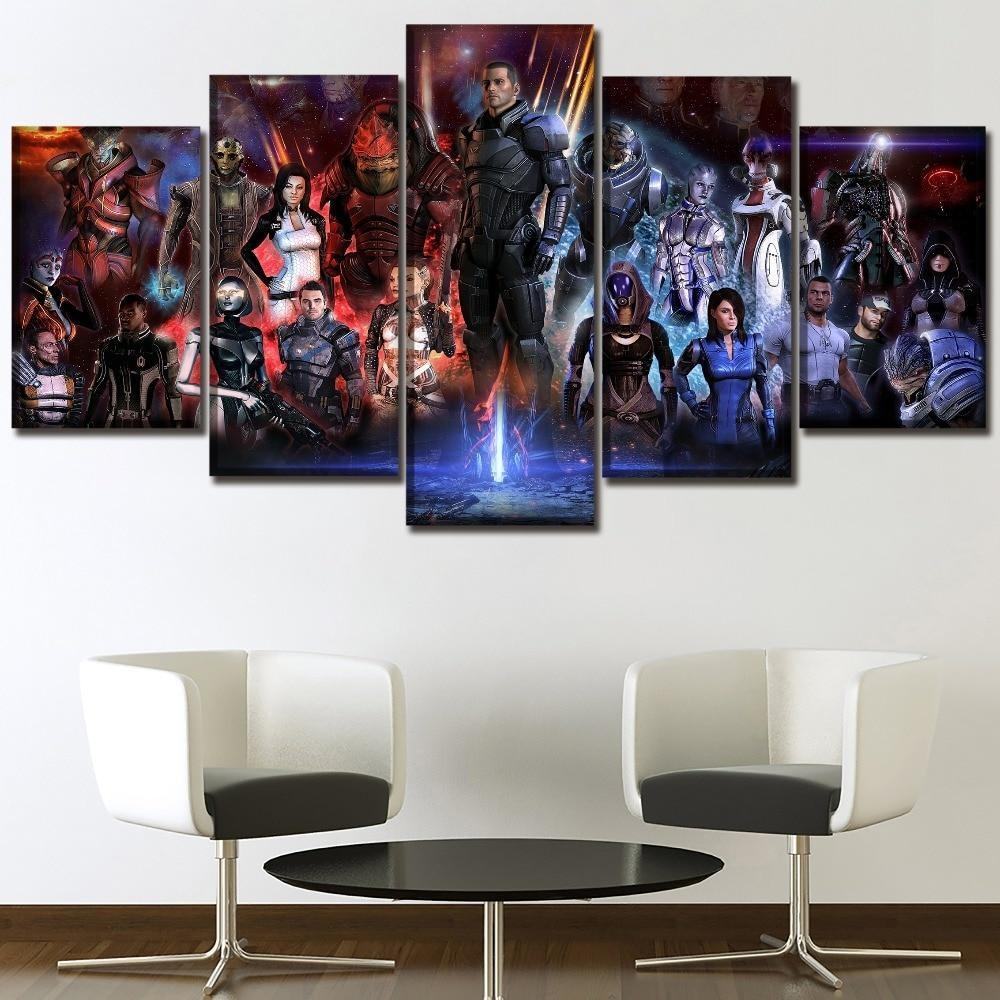 mass effect characters poster 1 gaming leinwandbilder kunstdrucke rahmen