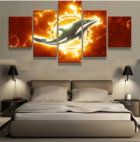 miami dolphin football sport leinwandbilder kunstdrucke rahmen