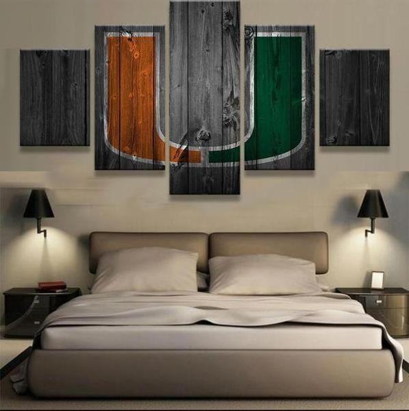 miami hurricanes 2 sport leinwandbilder kunstdrucke rahmen