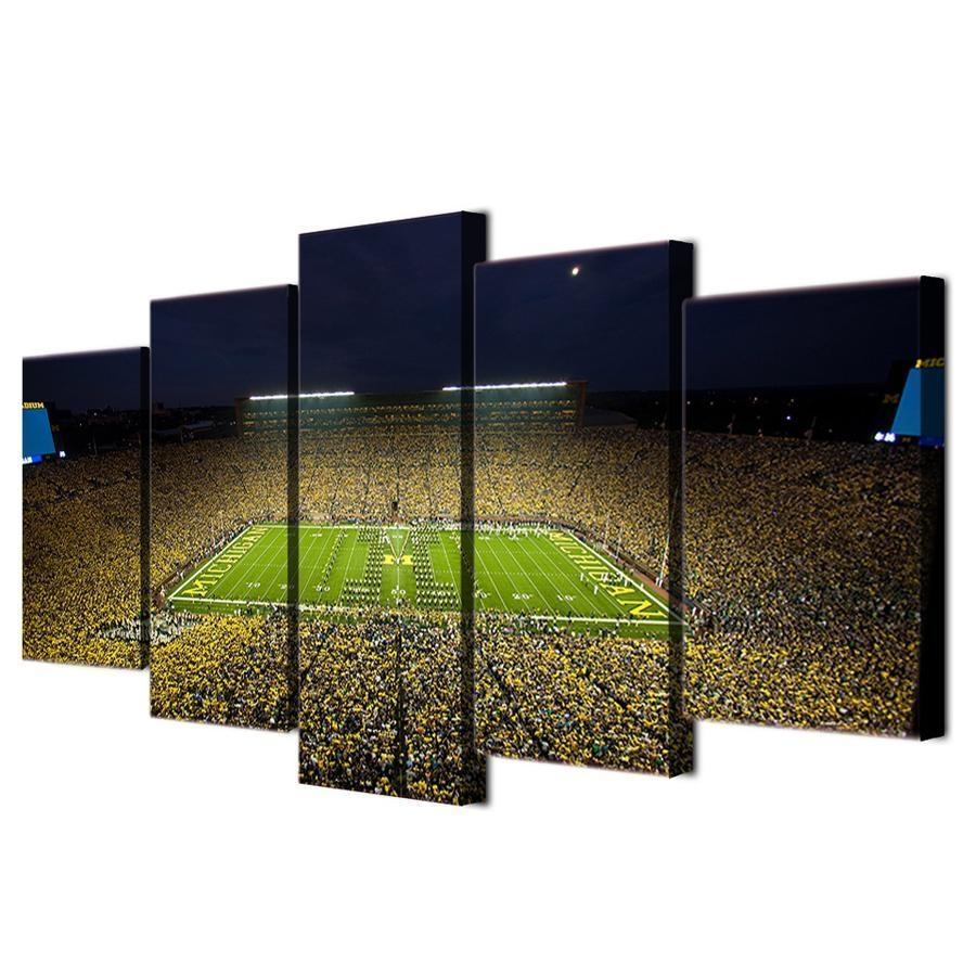 michigan wolverines big house football sport leinwandbilder kunstdrucke rahmen