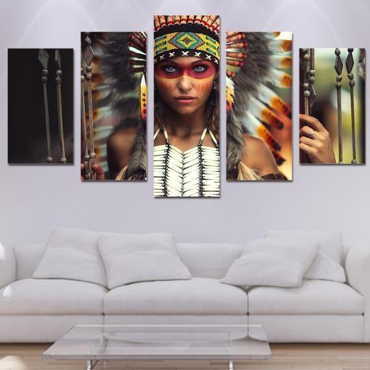 native american female warrior army leinwandbilder kunstdrucke rahmen