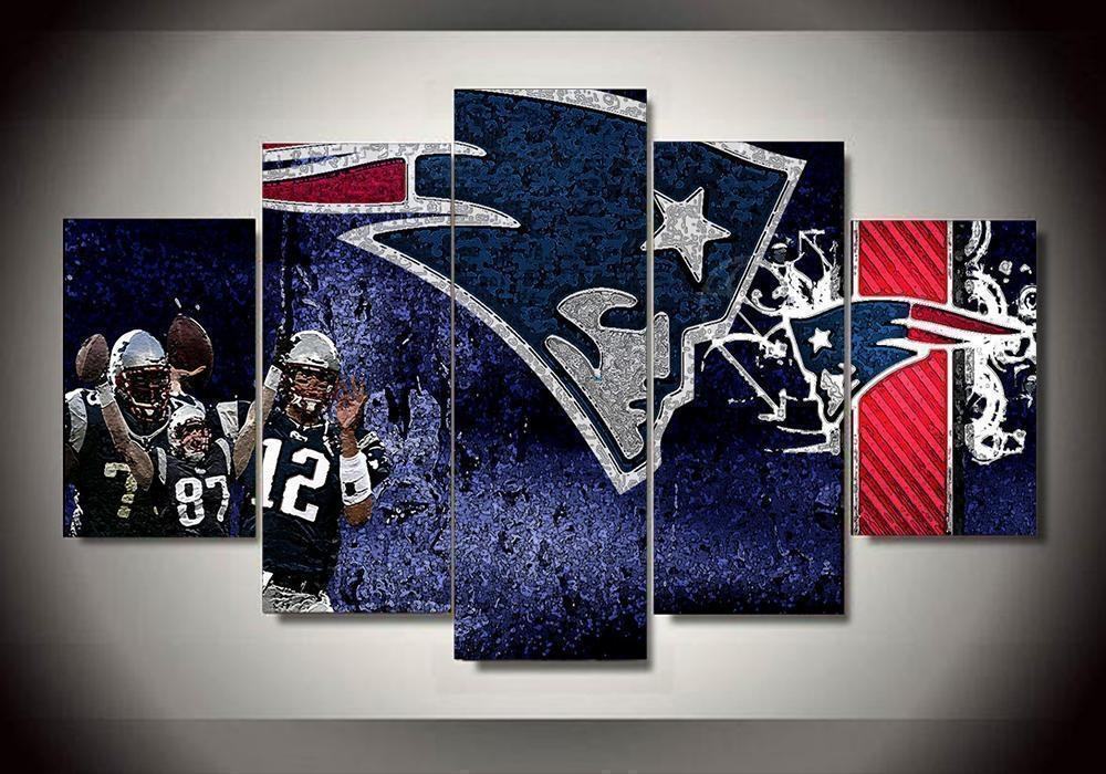 new england patriots 5 football leinwandbilder kunstdrucke rahmen