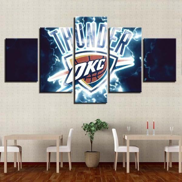 oklahoma city thunder logo sport leinwandbilder kunstdrucke rahmen