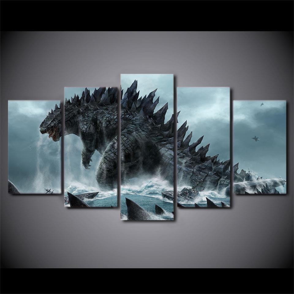 pelcula de godzilla movie leinwandbilder kunstdrucke rahmen