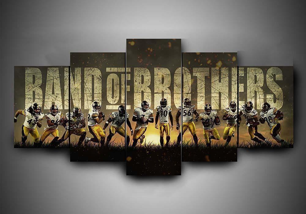 pittsburgh steelers football band of brothers football leinwandbilder kunstdrucke rahmen