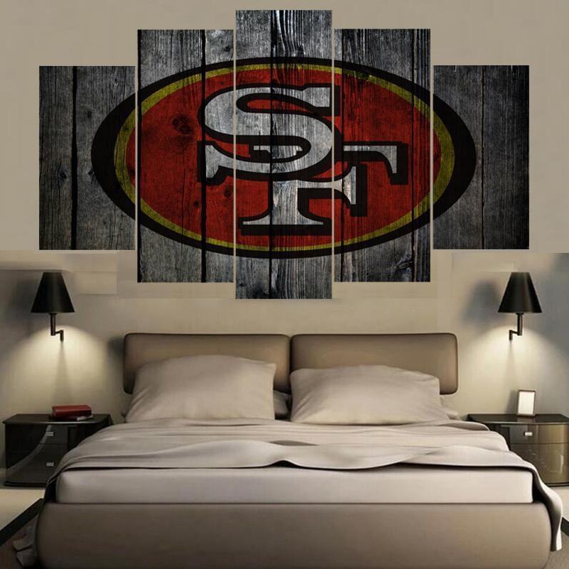 san francisco 49ers logo poster 1 football leinwandbilder kunstdrucke rahmen