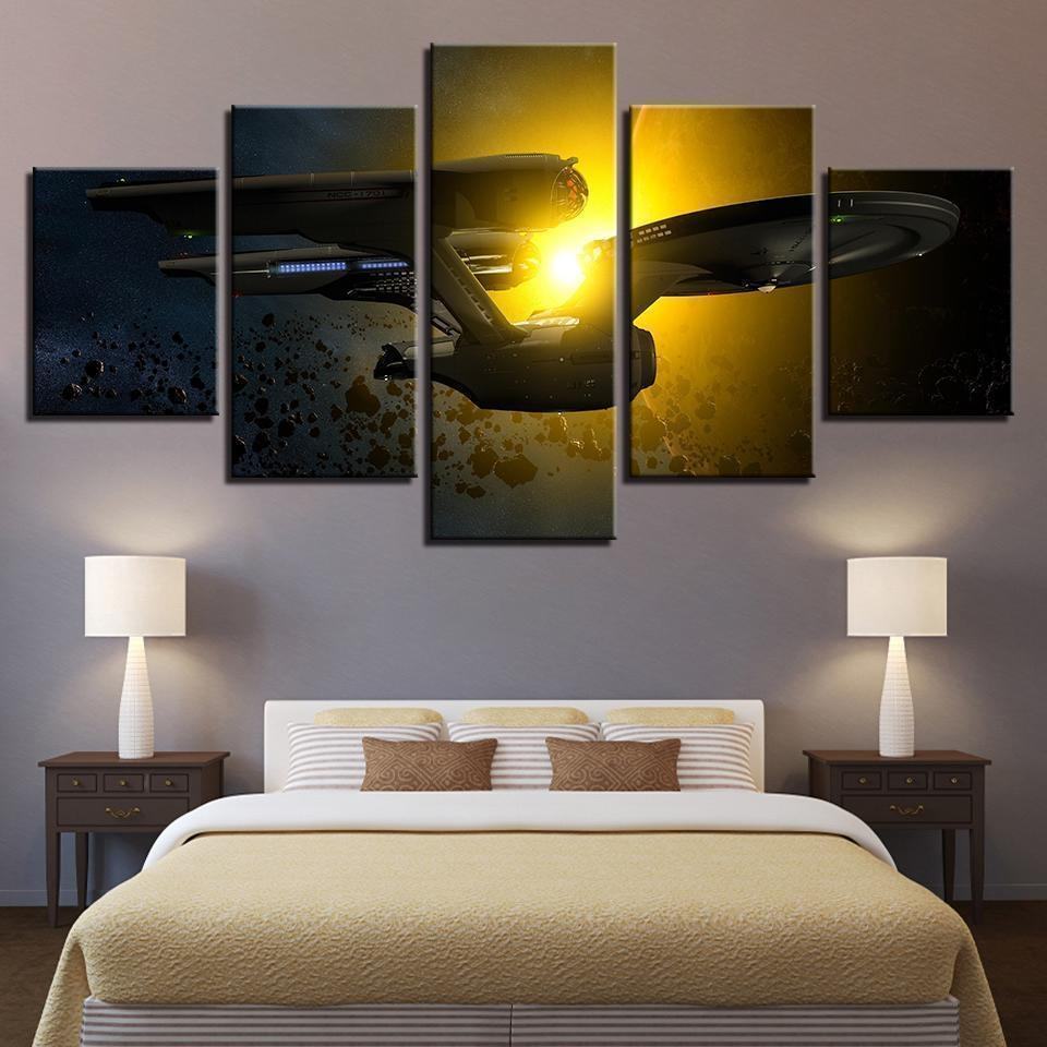 star trek enterprise sunlight movie leinwandbilder kunstdrucke rahmen