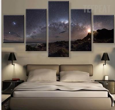 stars of the milky way galaxy space universe leinwandbilder kunstdrucke rahmen