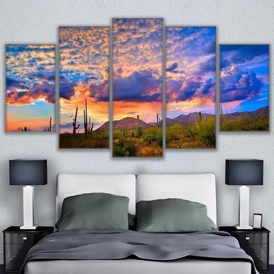 sunrise in the sonoran desert nature leinwandbilder kunstdrucke rahmen