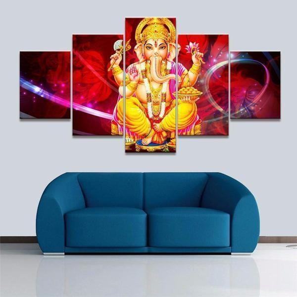 elephant god ganesh 1 religion leinwandbilder kunstdrucke rahmen