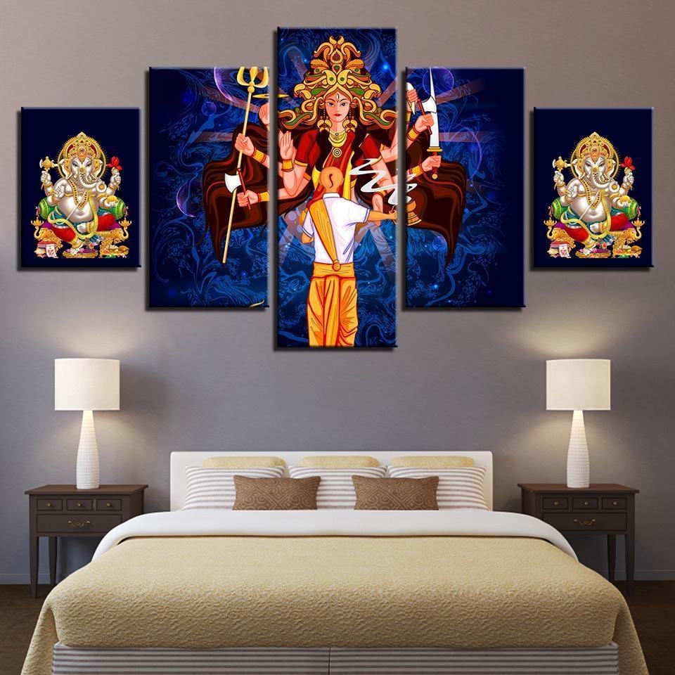 elephant trunk god ganesha 3 religion leinwandbilder kunstdrucke rahmen