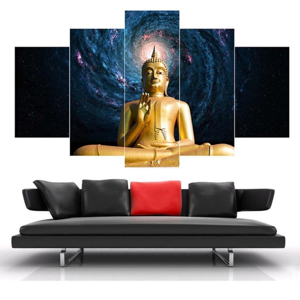 framstarry sky figure of buddha religion leinwandbilder kunstdrucke rahmen