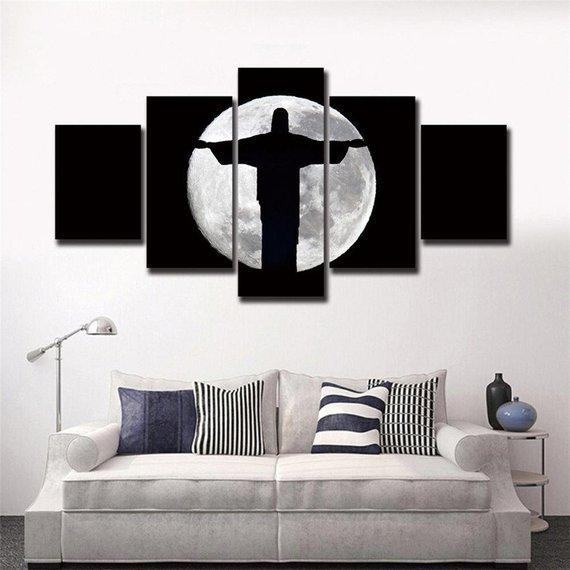 full moon jesus multi religion leinwandbilder kunstdrucke rahmen