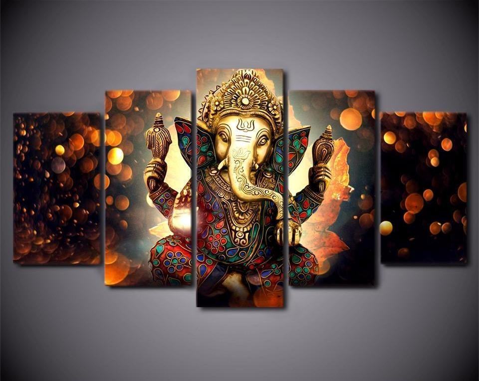 ganesh hindu elephant god ganesha religion leinwandbilder kunstdrucke rahmen