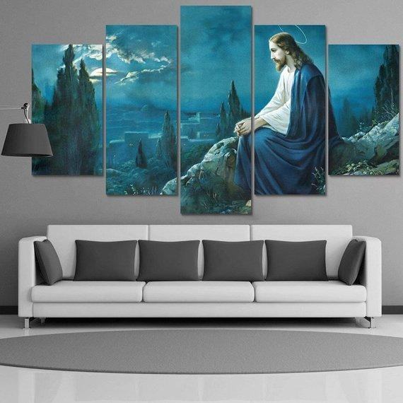 jesus christ canvas set christian religion leinwandbilder kunstdrucke rahmen