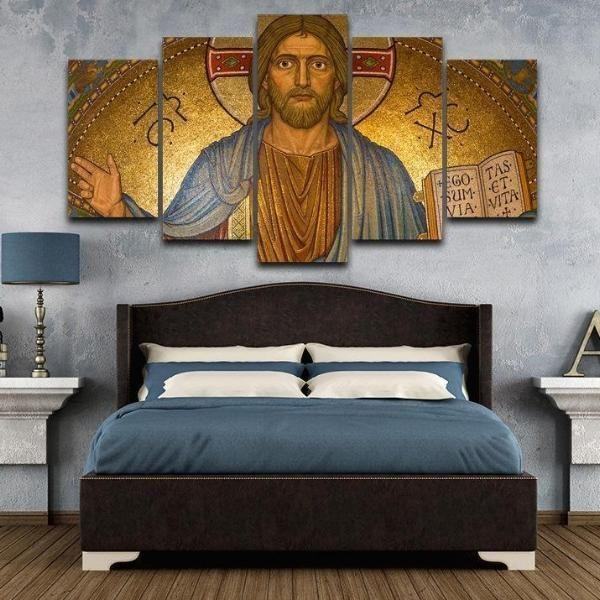 jesus christ gold religion leinwandbilder kunstdrucke rahmen