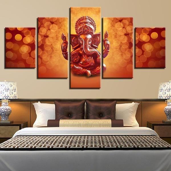 lord ganesha ganapati abstract religion leinwandbilder kunstdrucke rahmen