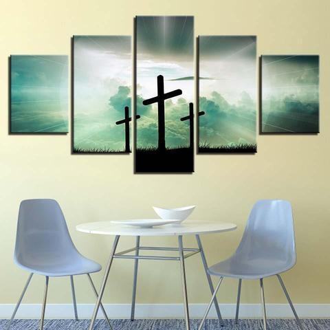 three crosses religion leinwandbilder kunstdrucke rahmen