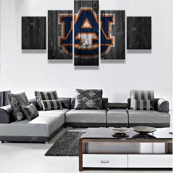 college football barn wood look 3 sport leinwandbilder kunstdrucke rahmen