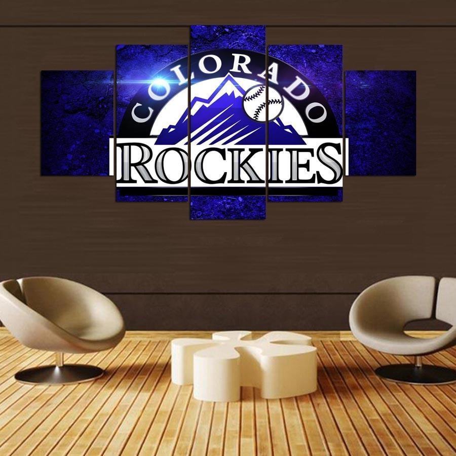 colorado rockies blue sport leinwandbilder kunstdrucke rahmen